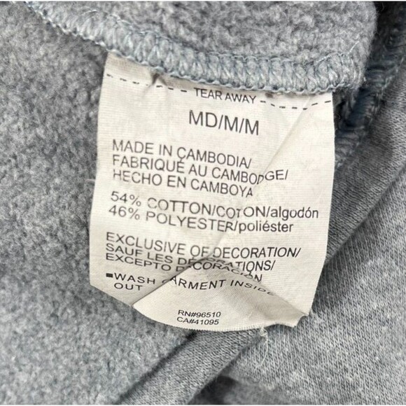 Under Armour Project Rock Hoodie Women's Medium Gray Loose Cropped Sweatshirt - Picture 9 of 9